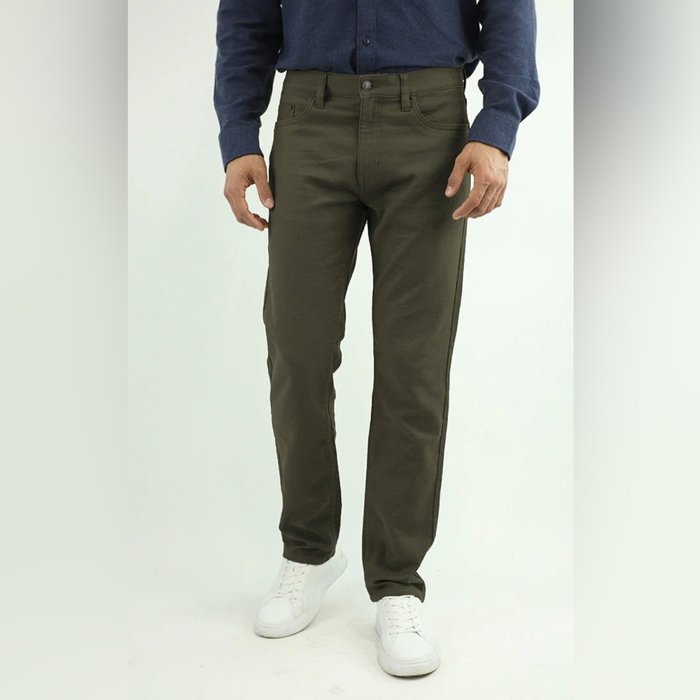 EUC Jachs New York Straight Fit Stretch Traveler 5-Pocket Pant in Jade